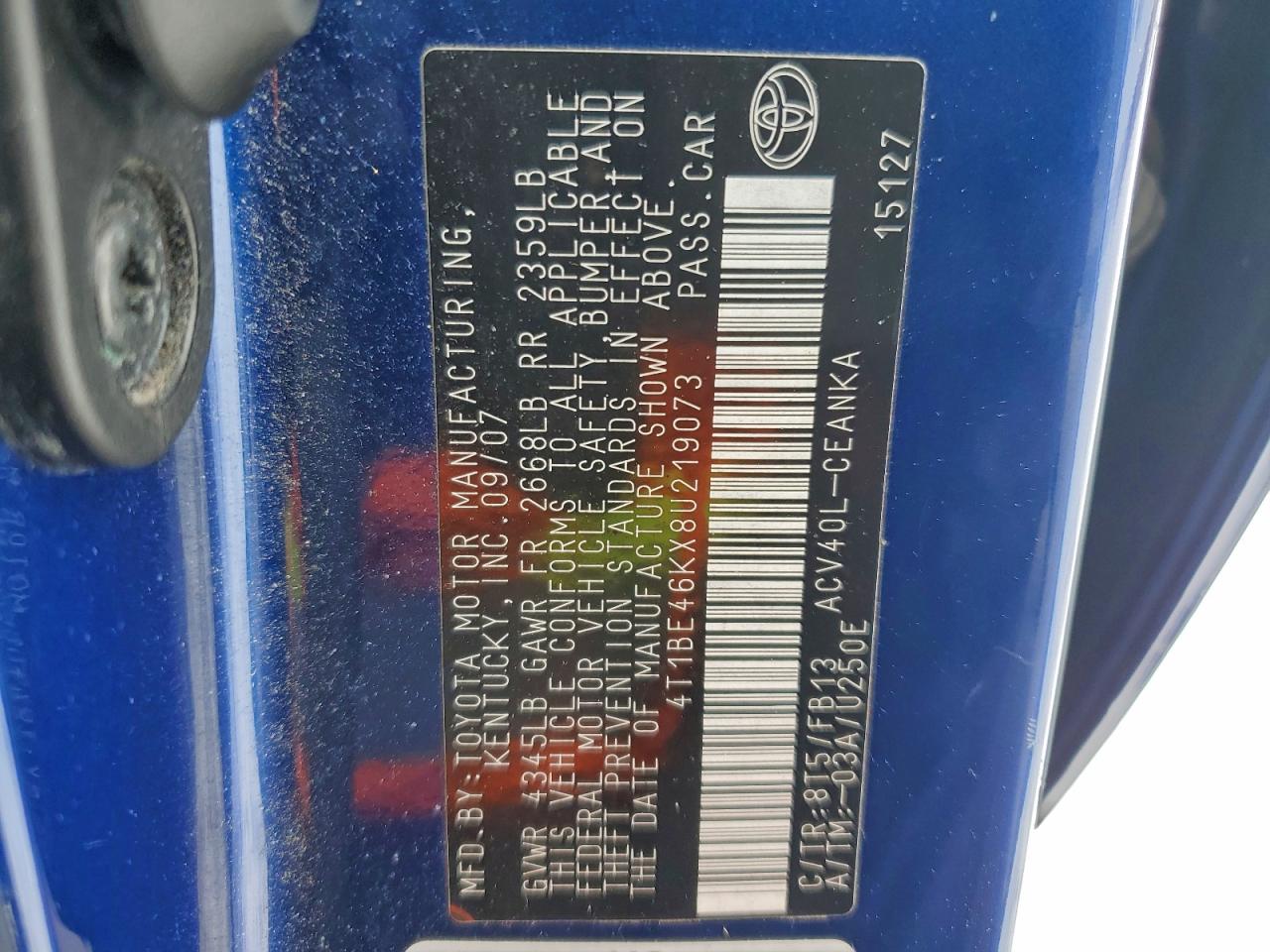 Toyota Camry Ce Image 10