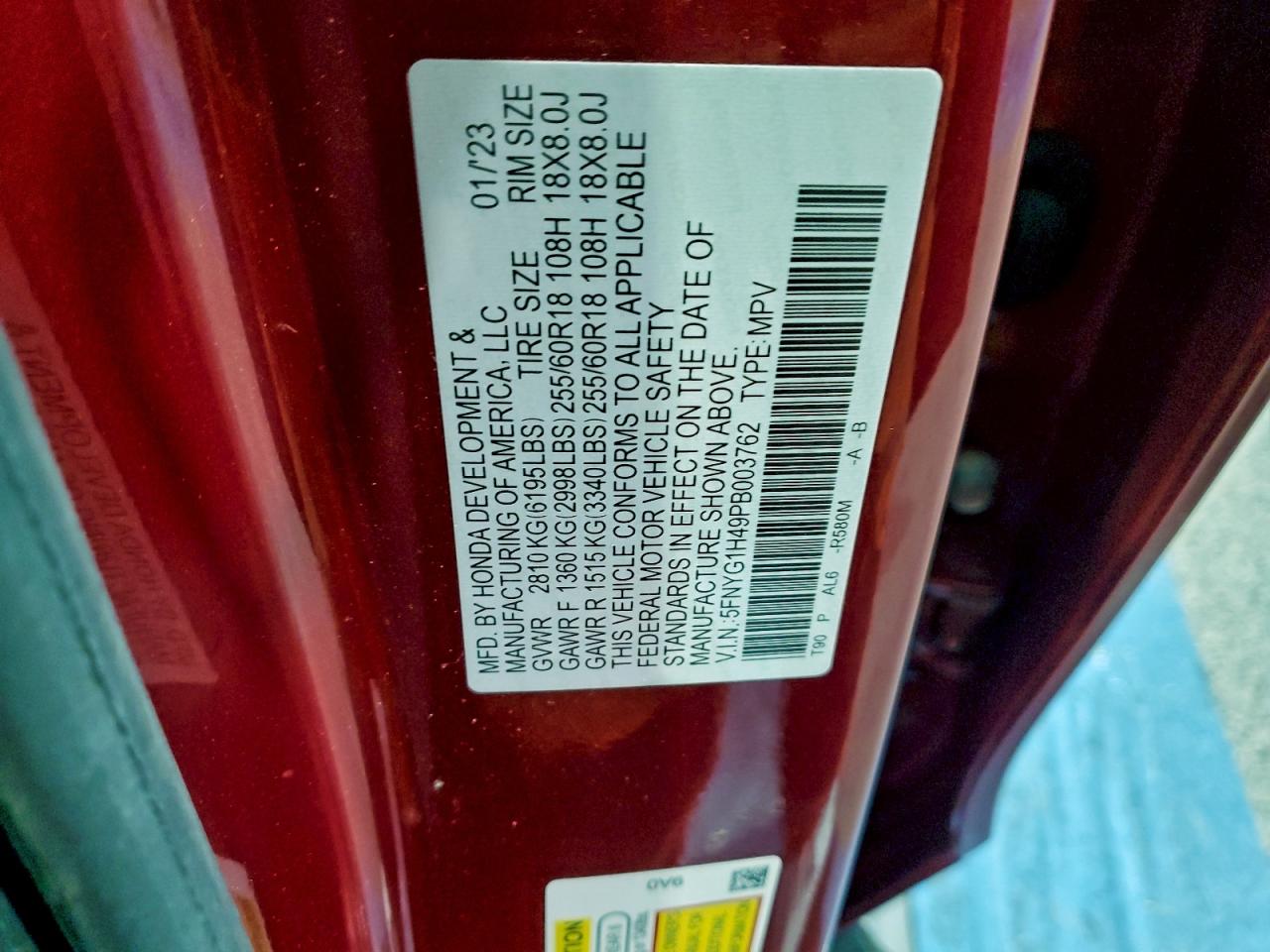 Honda Pilot Exl Image 13