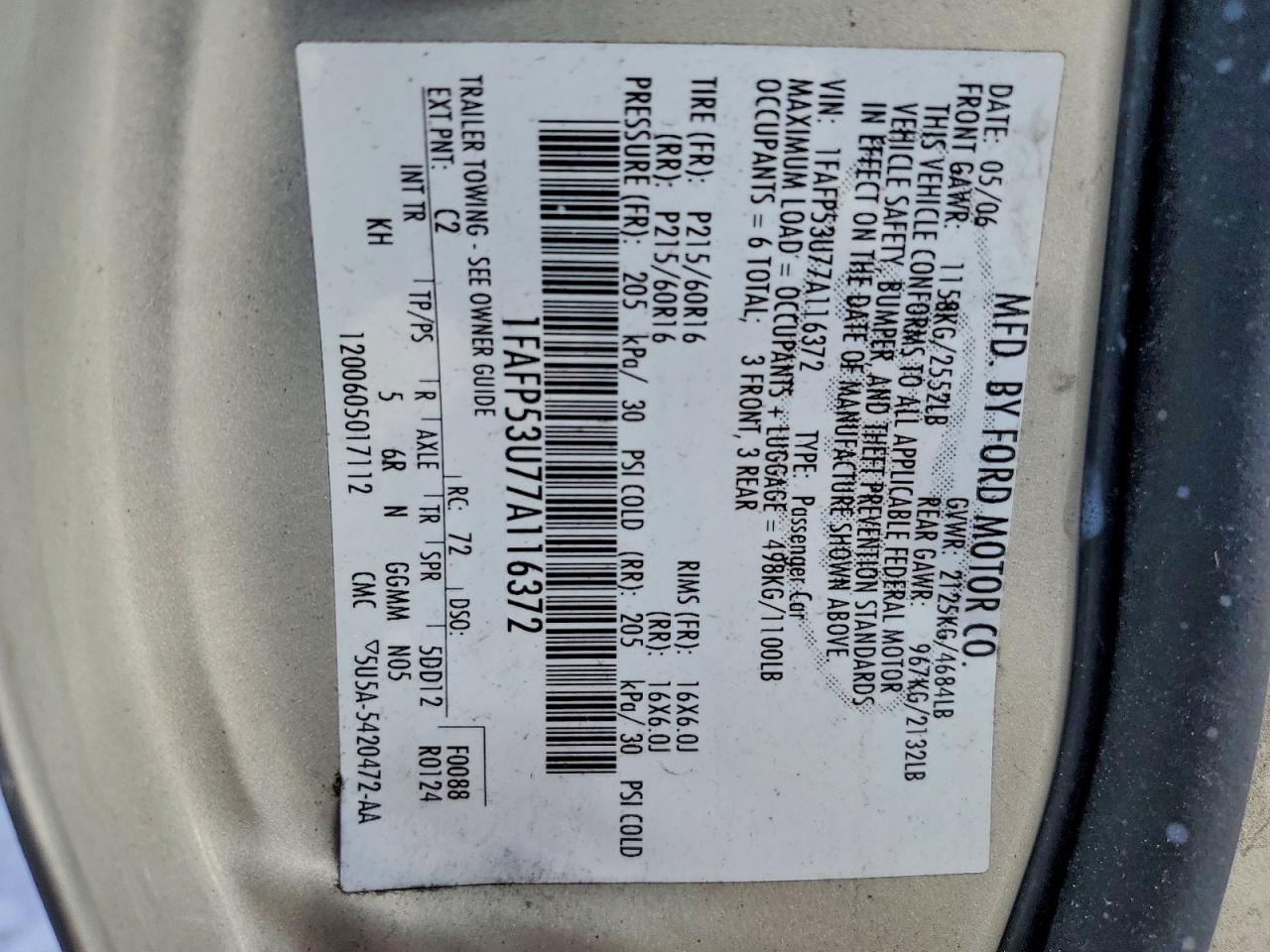 Ford Taurus Se Image 8