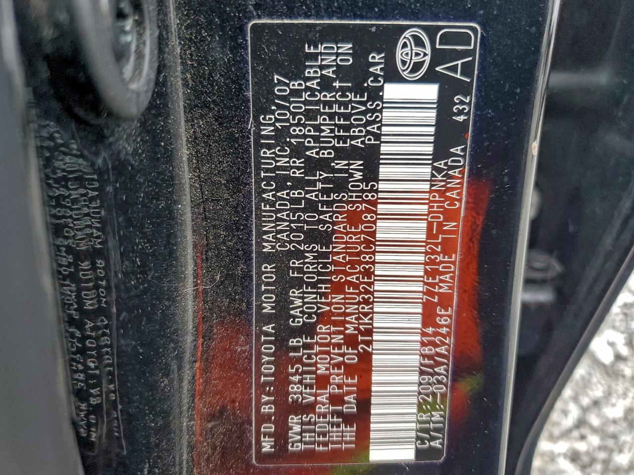 Toyota Matrix Xr Image 13