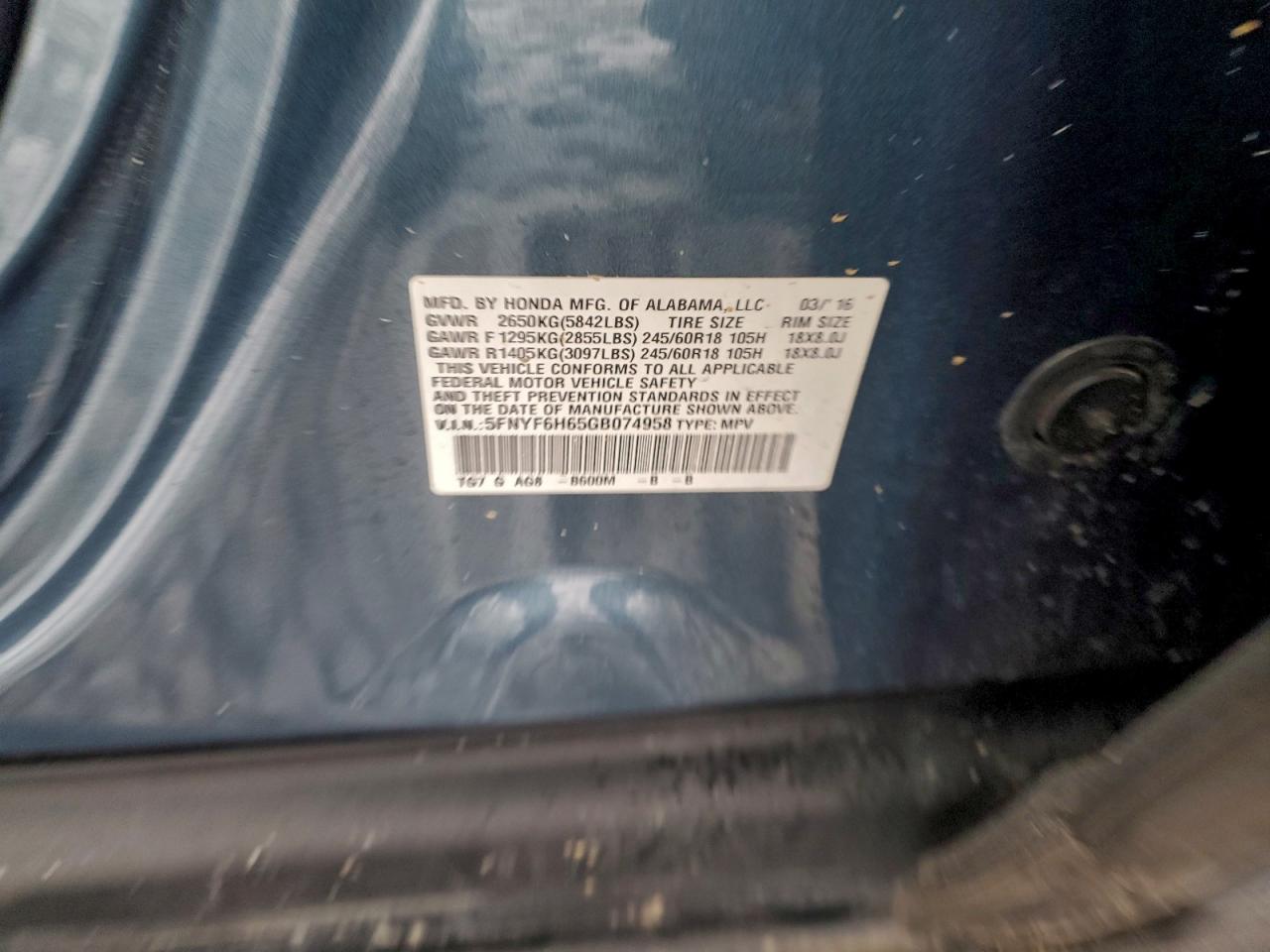 Honda Pilot Exl Image 9