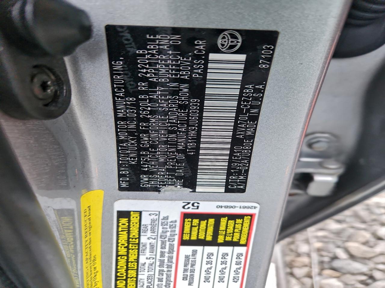 Toyota Camry L Image 4